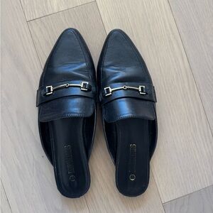 DreamPairs Black Loafer Slides